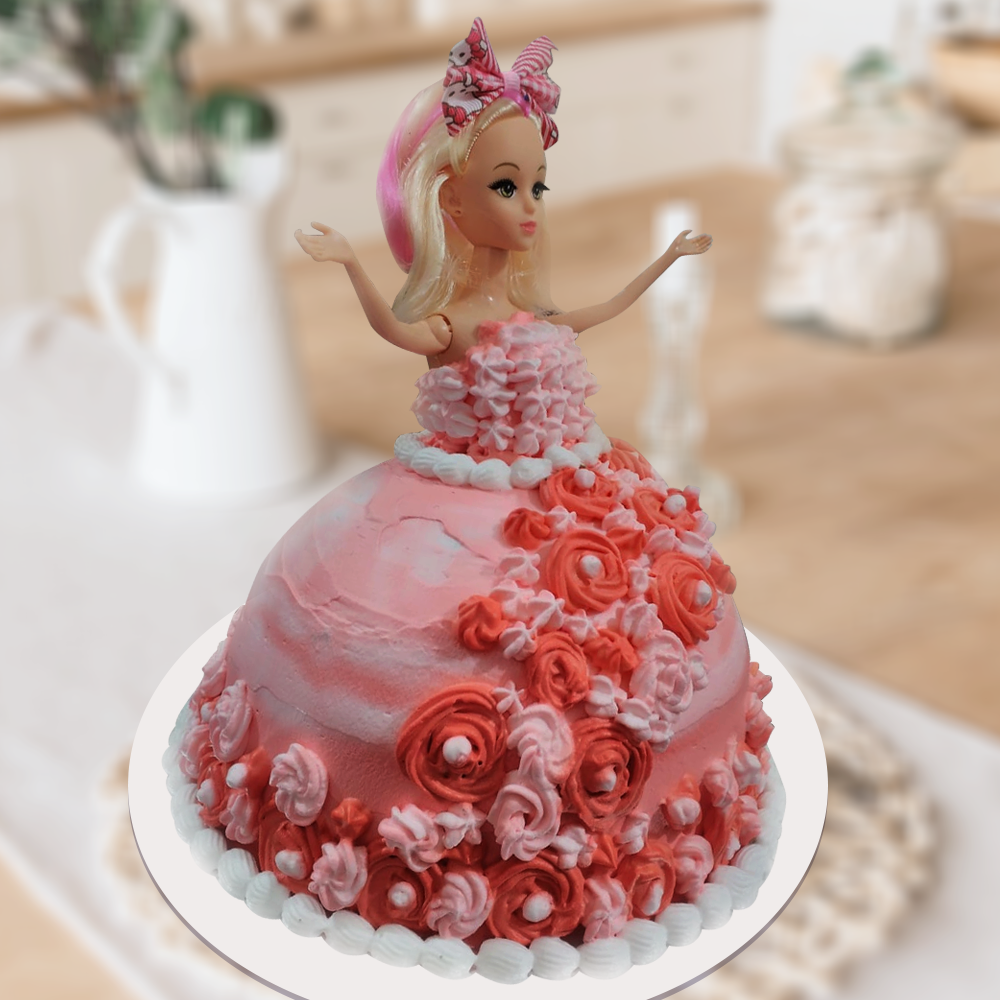 Gown Doll Theme Cake Gown Doll Theme Cake